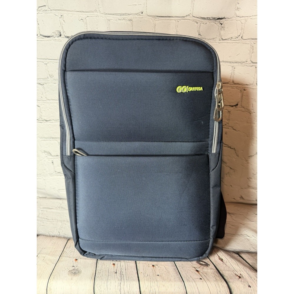Go Caprisa Levity Go Blue Expandable‎ Backpack French Brand Travel Carry On